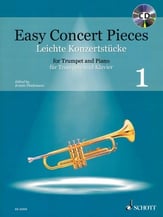 Easy Concert Pieces #1 Trumpet and Piano BK/CD cover